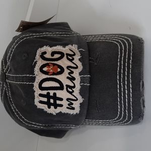 #Dog Momma Baseball Hat Cap Headwear Vintage Look KBETHOS NWT Black